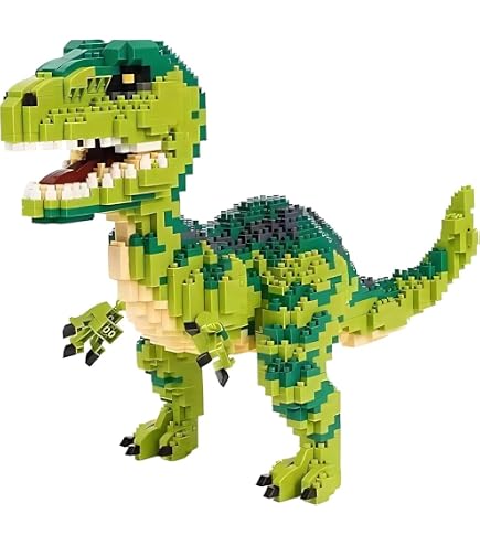 Amazon.com: Geniteen Building Block Dinosaur Model Micro Mini